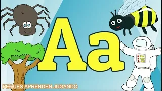Abecedario en español para niños con letra mayúscula y minúscula. Video PequesAprendenJugando