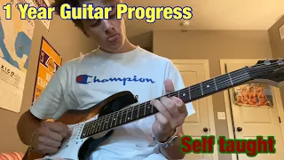 1 year of Guitar Progress (self taught)