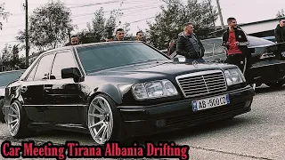 W124 E500 Drifting [Open Diff] Car Meeting Tirana Albania [Frenkie Garage]