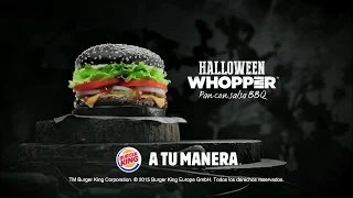 Comercial Burger King whopper Halloween 2015