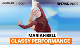 HALLELUJAH! Mariah Bell with a classy performance! | 2022 Winter Olympics