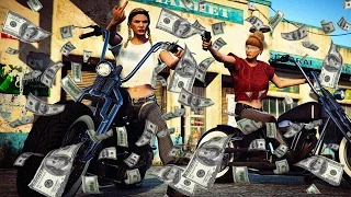 GTA 5 DLC - SPENDING 10,000,000 ON NEW CARS, HOUSES AND MOTORCYCLES! (GTA 5 Bike Gang)