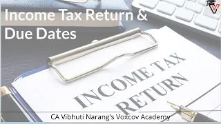 Income Tax Return Forms I How to choose ITR Form I Income Tax Return Due Dates