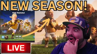 NEW Clash Of Clans Season and Troop! New Challenge! | Clash of Clans LIVE #ClashwithHaaland