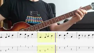 The Beatles - Ask Me Why (Bass Cover + Tab)