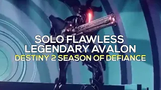 Solo Flawless Legendary Avalon (Secret Exotic "Vexcalibur" Mission) [Destiny 2]