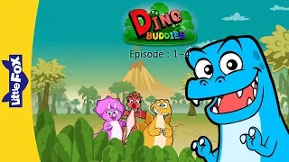 Meeting New Friends | Dino Buddies 1-4 | Dinosaurs  | Little Fox | Bedtime Stories