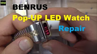 Benrus LED watch repair - Ep 100 - Vintage Digital Watches