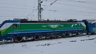 Fast train "Chayka" 3602 from Burgas to Sofia via Karlovo entering in Sofia with two Smartrons