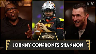 Johnny Manziel Confronts Shannon Sharpe For Saying Playing In The Fan Controlled League Was Sad