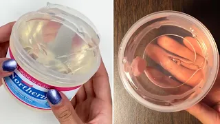 Clear slime Satisfying slime ASMR compilation