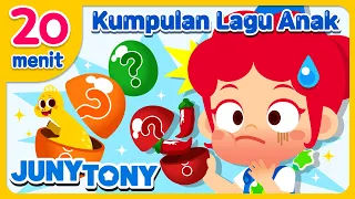 🌈Makan Permen Warna-Warni | Lagu Warna dan Lainnya | Lagu Anak Anak | JunyTony Bahasa Indonesia