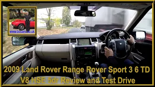 2009 Range Rover Sport 3 6 TD V8 HSE 5dr | Review and Test Drive