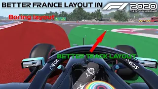 DRIVING THE BETTER FRANCE F1 TRACK LAYOUT IN F1 2020 GAME