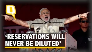 Reservations Will Never Be Diluted: Narendra Modi
