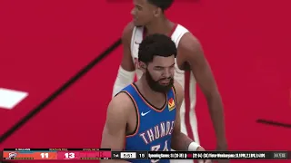 NBA 2K24 Gameplay: Oklahoma City Thunder vs Houston Rockets - (Xbox Series X) [4K60FPS]