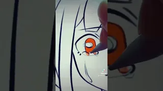 How to draw anime crying eyes #shorts