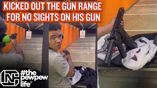 He Got Kicked Out The Gun Range For Not Having Sights On His Gun