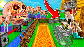 MEGA STRZEŻONY DOM vs STRASZNY KSIĘŻYC W MINECRAFT?! GPLAY & LUMI