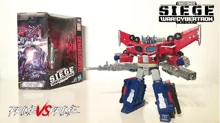 Transformers SIEGE Leader Class Galaxy Upgrade Optimus Prime Review