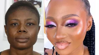 100M VIEWS😱⬆️ BRIDE👆VIRAL video 💣BOMB🔥DARK SKIN 😱MUST WATCH 😳 MAKEUP AND HAIR TRANSFORMATION ❤️