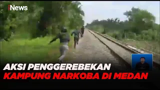 Aksi Kejar-kejaran Mewarnai Penggerebekan Kampung Narkoba di Medan - iNews Siang 31/05