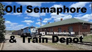 Trespassing, An Old Semaphore & Train Depot In Iron Mountain, MI #train #trainvideo | Jason Asselin