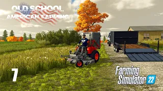 Last chance to cut grass before winter hits! The White Farm Series Episode 7 (FS22)