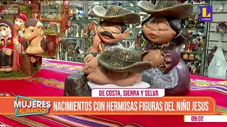 Nacimientos con hermosas figuras del niño Jesus.