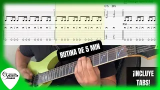 HEAVY METAL: La mejor RUTINA de 5 MINUTOS en GUITARRA