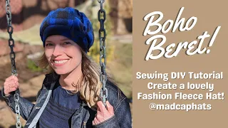 Beret DIY Tutorial: How to Sew a BEAUTIFUL Fashion Hat