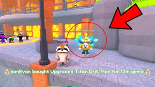 I SOLD UPGRADED DRILL MAN FOR 12M GEMS 💎 | Skibidi Toilet Tower Defense