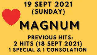 Foddy Nujum Prediction for Magnum - 19 September 2021 (Sunday)