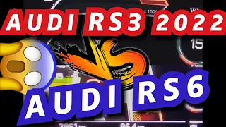 AUDI RS3 2022 VS AUDI RS6 / Acceleration & sound / Drag Race 0-250 km/h