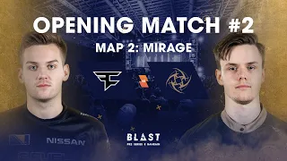 BLAST Pro Series Global Final Bahrain - Opening Match 1 - NiP vs FaZe Clan Map 2 (Mirage)