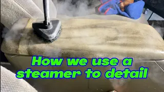 How we use a steamer for detailing | VX5000 Steamer | Auto Detail Guam