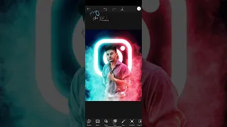 Creative Instagram Smoke Photo Edit Tutorial 🥰 Please Support 🙏🙏#picsart #instagram #edit