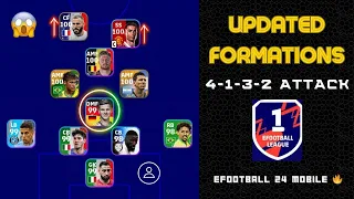 ALL BEST Formations 🔥in eFootball 24 mobile [424 ATTACK]
