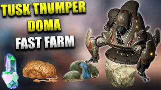 How To Kill A Tusk Thumper Doma Fast For Plains Of Eidolon Resource Farming! Steel Path