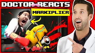 ER Doctor REACTS to Funniest Markiplier Animated Medical Scenes