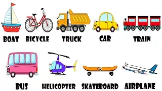 Vehicles Transportation Song For Kids