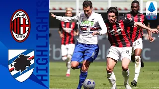 Milan 1-1 Sampdoria | Late Hauge Strike Sees Milan Come From Behind To Claim Draw! | Serie A TIM