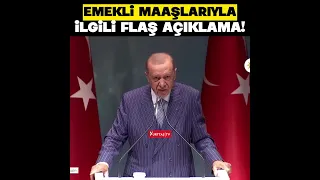 Erdoğan’dan milyonlarca emekliyi ilgilendiren ‘maaş’ açıklaması! “Bakanlarımıza talimat verdim!”