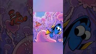 Happy Colour - Colour by Number. Disney Pixar Finding Nemo 🧡🐟 - A Bloom Of Jellyfish 🌸🤩