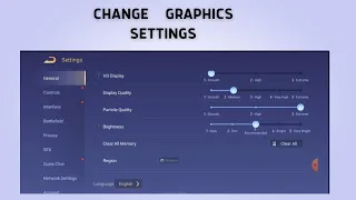 How to Change graphic settings in arena of valor