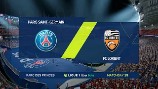 Ligue 1 2021/22 - Paris Saint-Germain Vs FC Lorient - 3rd April 2022 - FIFA 22