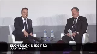 Elon Musk Full Talk @ ISS R&D Conference, July 19, 2017 : SpaceX; NASA; Tunnels; Solar