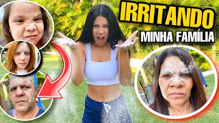 IRRITANDO MINHA FAMÍLIA INTEIRA !!! *APANHEI* 😂