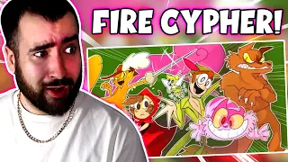 REACTION - FAIRYTALE RAP CYPHER - Freshy Kanal ft. Dan Bull, EpicLloyd, Keyblade, The Stupendium