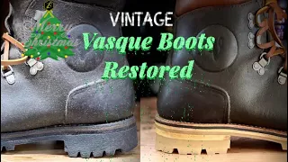 These Vintage Vasque Boots got a complete transformation from ground up